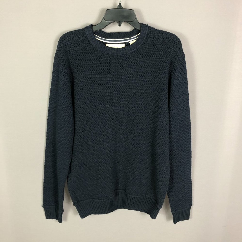 Weatherproof Men's Navy Blue Heavy Knot Sweater Size Large